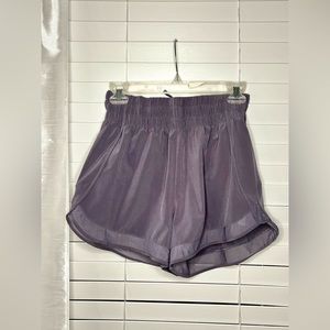 mesh racer run high rise 3" shorts dark purple